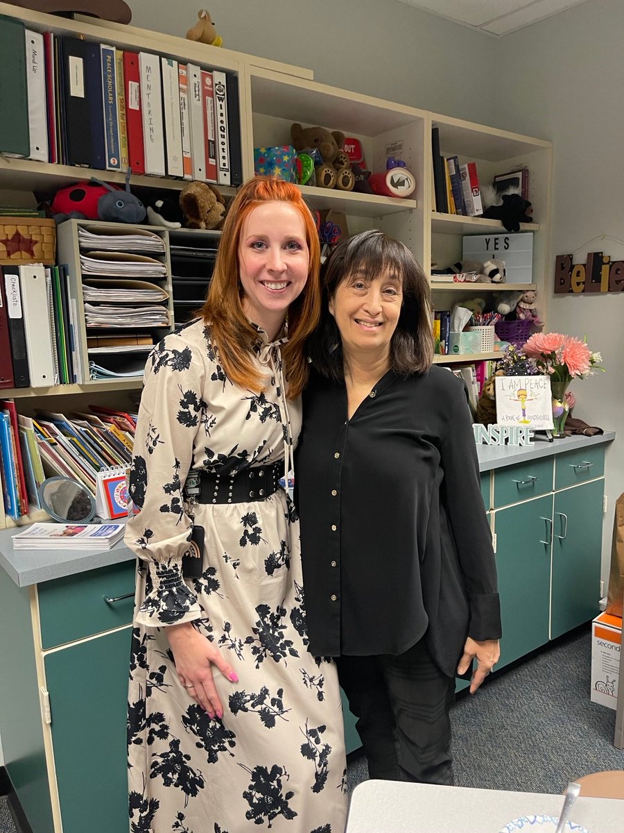counselorsCCPS's tweet image. Christie McCubbin, Mentor of School Counselors, helps counselors DREAM BIG with her coaching, consultation, and curriculum development. 

A visit for NSCW with Elmer Wolfe counselor, Ms. Deitch. 

#allinforallstudents #NSCW23 @CCPSk12 @ASCAtweets