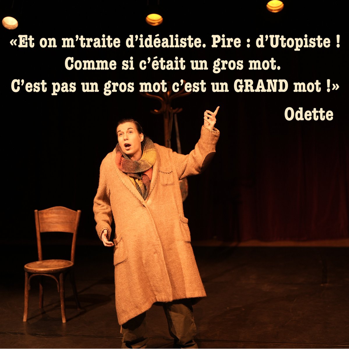 Odette toujours au @theatredugouvernail jusqu'au 28 février !
Résas par là >>> billetreduc.com/302653/evt.htm…
Photo CJVP
#danslatetedodette #seuleenscene #panam #conte #humour #utopiste #paris19 #comptoir