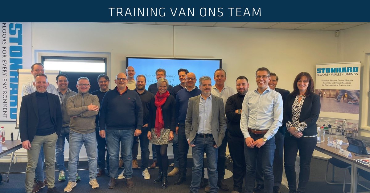 StonhardBenelux's tweet photo. Stonhard besteedt veel aandacht aan het trainen en opleiden van haar personeel. Deze dag stond in het teken van Coatings &amp; Linings. Mooi werk Team! 

#training #opleiding #stonhard #stonhardbenelux #coatings #linings https://t.co/q837jA7E6L