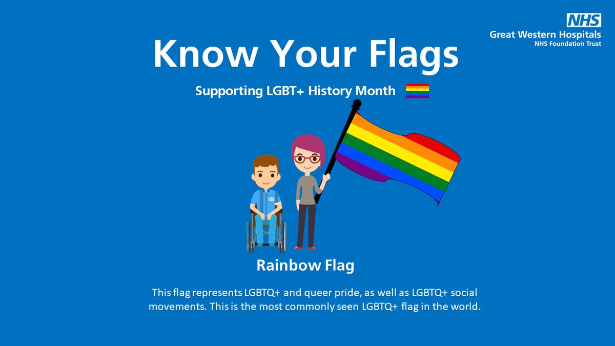 GWH_NHS's tweet image. Throughout February, we're supporting #LGBTHM23 🏳️‍🌈

Education is central to reducing discrimination, and so we're proudly sharing a small selection of the many LGBT+ flags which represent different communities and the meanings behind them. 

How well do you #KnowYourFlags?