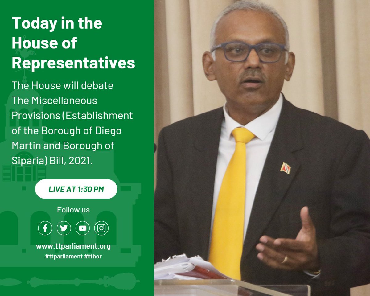 TTParliament on Twitter "Be viewing the Parliament Channel today at 1