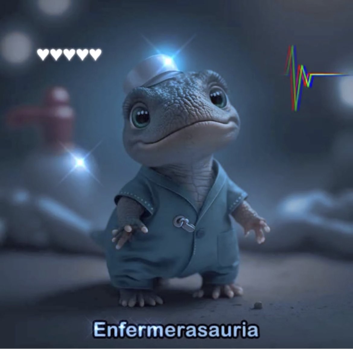 jeekha's tweet photo. #enfermerasauria 🦖🦖🦖🦖🦖 https://t.co/S8TPp3MBQK
