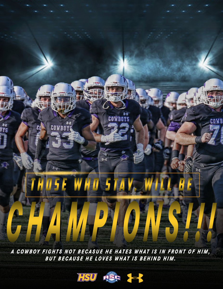 SAVE THE DATE - HSU Football Champions Weekend May 5th / 6th, 2023.  Combing the past, present, and future of Cowboy Football. Hall of Honor Dinner Friday May 5th / Champions Golf Tournament - May 6th. Detailed information to follow.