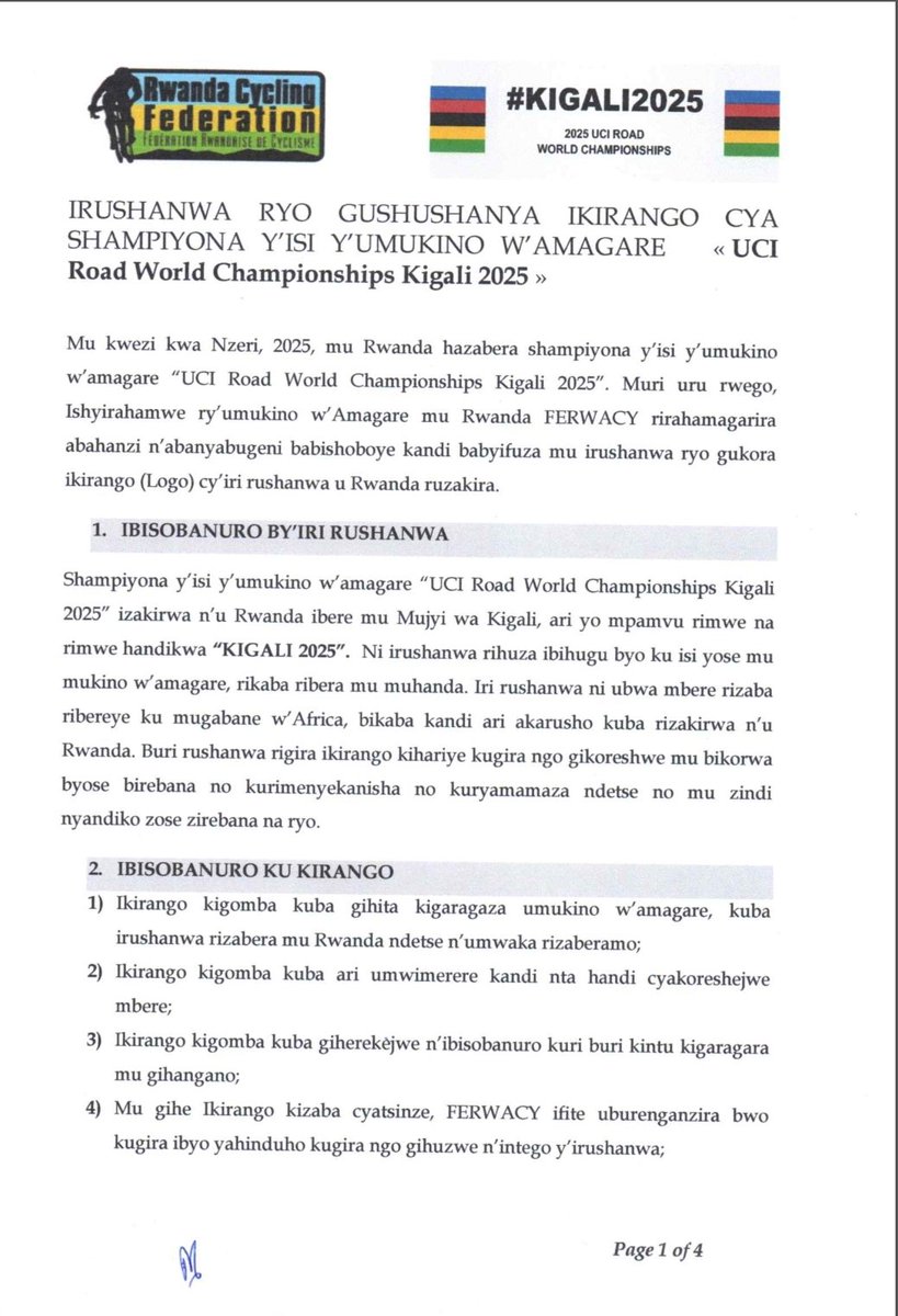 𝙁𝙀𝙍𝙒𝘼𝘾𝙔 on Twitter "Rwanda Cycling Federation (FERWACY) calls on