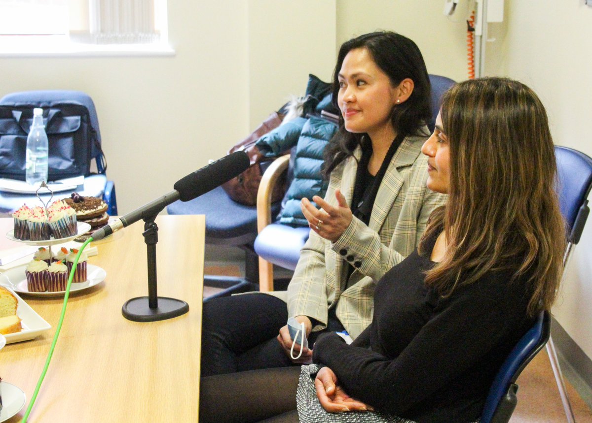 SalisburyNHS's tweet photo. It's #RaceEqualityWeek2023. In an episode of our podcast 'Cake' Paula Lewis, Chair of our staff Race Equality Network, and former staff member Natasha Grover discuss their cultures  and challenges and talk about adjusting to life in Salisbury. Listen here: https://t.co/6HxI7BltSt https://t.co/OQdw56WNeG