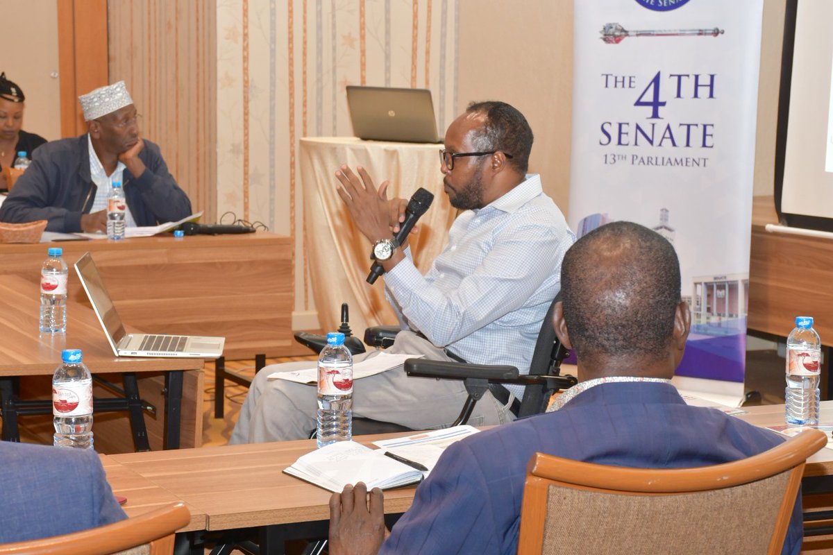 Senate of Kenya on Twitter "Mr.Harun Hassan,the CEO of NcpwdOfficial making his presentation