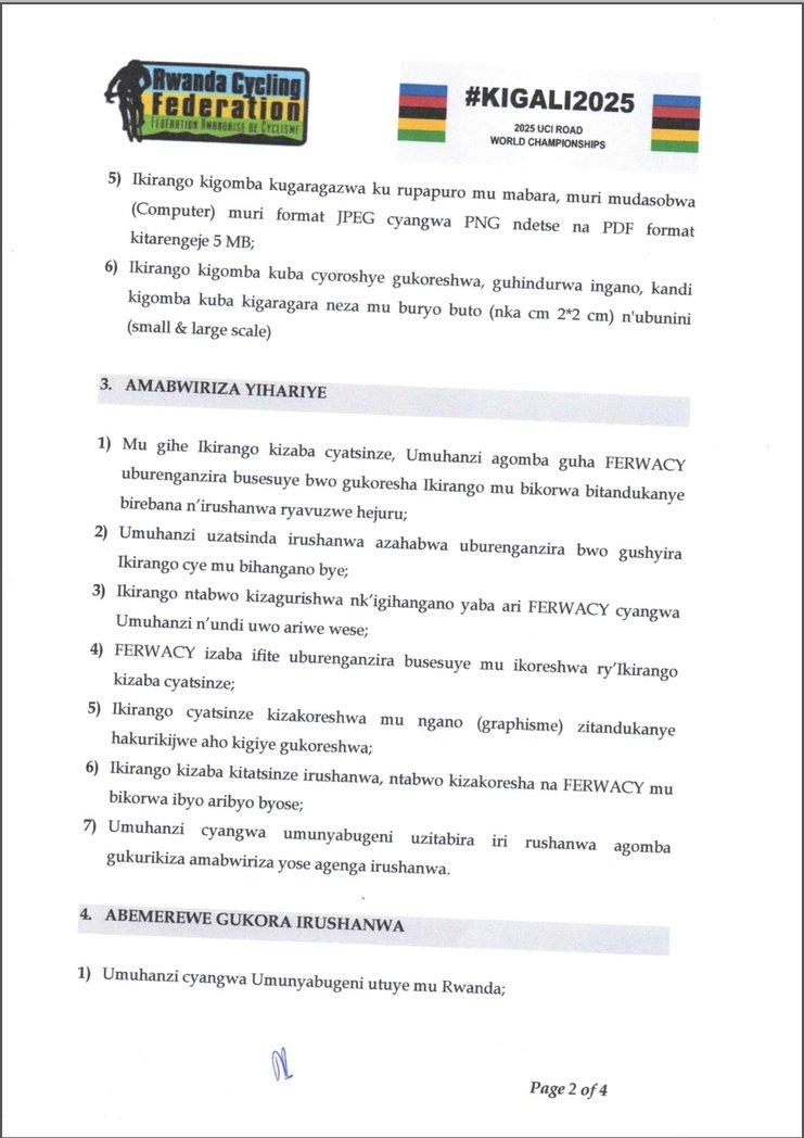 𝙁𝙀𝙍𝙒𝘼𝘾𝙔 on Twitter "Rwanda Cycling Federation (FERWACY) calls on