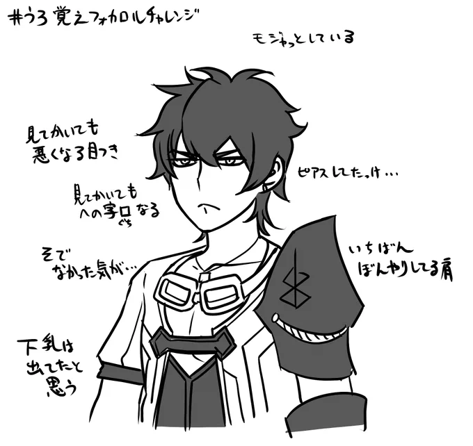 #うろ覚えフォカロルチャレンジ
こうかな 