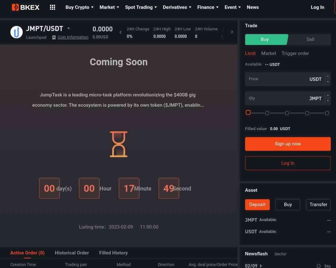 The real ones, now what this is about!
LET'S GO JMPT SQUAD! 1st milestone of the year is almost here!

LISTING <a href="/BKEXGlobal/">BKEX</a> ! Thanks <a href="/JumpTask_app/">JumpTask</a>!

Loving the price action! 

#cex #listing #bnb #jmpt #BKEX