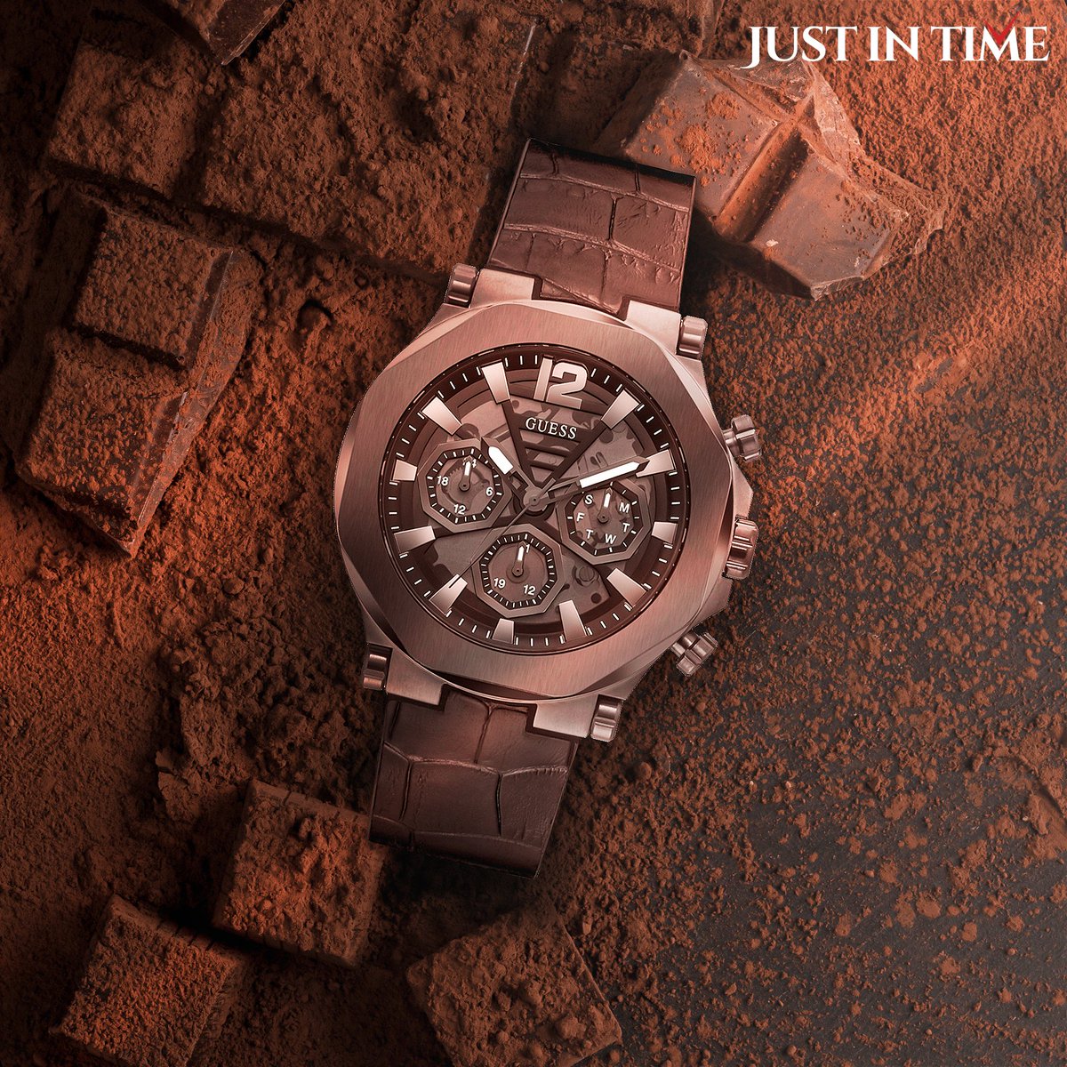 justintimewatch's tweet photo. Adding sweetness to every moment!🍫
#HappyChocolateDay2023 

Watch Displayed - Guess Gw0492G2

#JustInTime #JustInTimeWatch #LuxuryWatch #WatchStore #Guess #GuessWatch #LuxuryWatches #ValentinesWeek #ValentineGifts #SeasonOfLove #ChocolateDay #TopicalSpot #Valentines2023 https://t.co/PVD5cecN0p