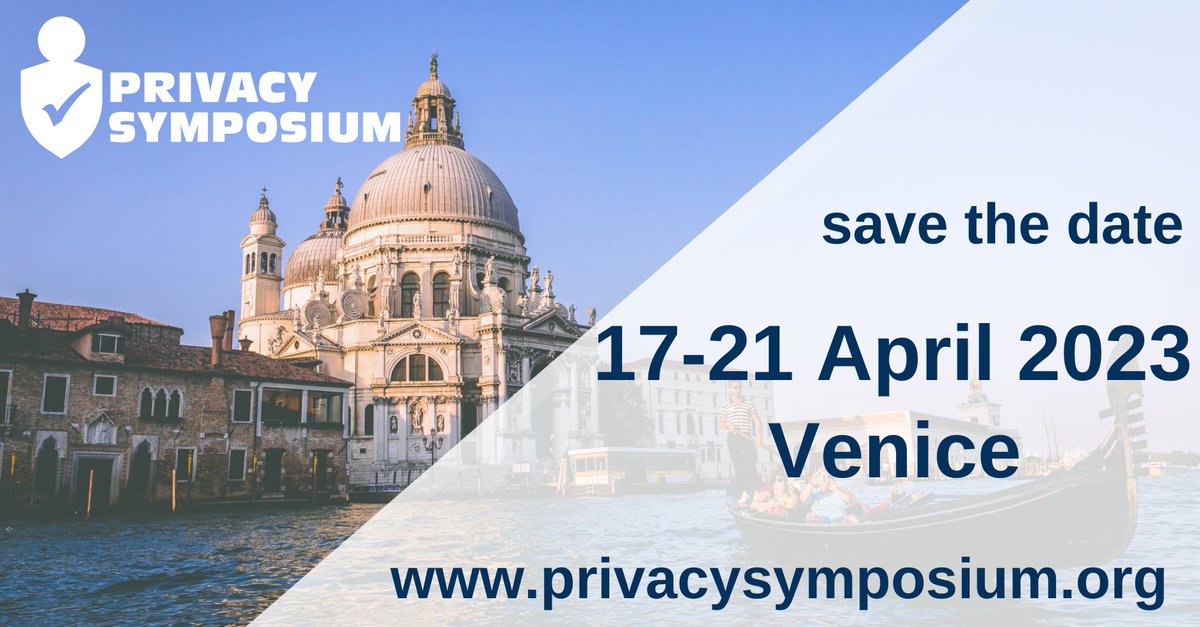 IoT Forum (@iot_forum) on Twitter photo Don’t miss the upcoming #PrivacySymposium 2023!
The conference, hosted in Venice, April 17-21, aims at supporting #internationaldialogue, #cooperation and knowledge sharing on #dataprotection, compliance & innovative technologies. <a href="/PrivSymposium/">Privacy and Data Governance Symposium</a>
More ℹ️: privacysymposium.org Don’t miss the upcoming #PrivacySymposium 2023!
The conference, hosted in Venice, April 17-21, aims at supporting #internationaldialogue, #cooperation and knowledge sharing on #dataprotection, compliance & innovative technologies. <a href="/PrivSymposium/">Privacy and Data Governance Symposium</a>
More ℹ️: privacysymposium.org