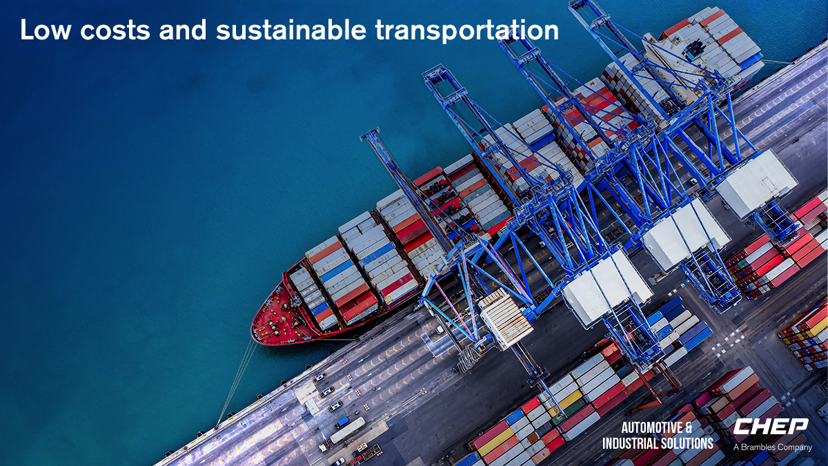 CHEP_Turkey's tweet photo. #Automotive 
Intercontinental shipping rates remain volatile. At CHEP our pooled packaging and transport services give companies one less thing to worry about by avoiding empty transport miles and saving money lost to one-way packaging. 
https://t.co/TYVAbPFPW4 https://t.co/xOibsTheV9
