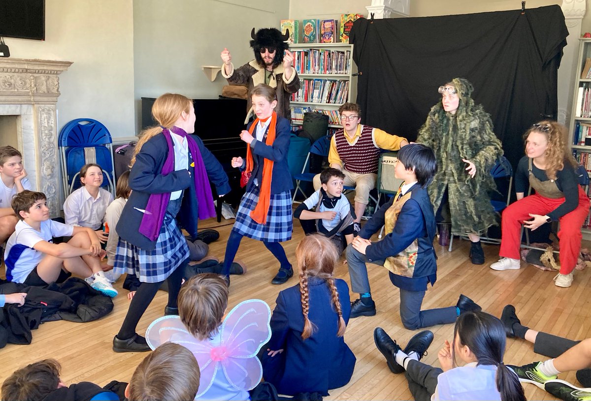 LatPrepEnglish's tweet photo. So quick bright things come to confusion! Y6 @LatymerPrep had a blast with @youngshakeco in their immersive interpretation of Midsummer Night’s Dream. This is the silliest stuff I ever heard! #Shakespeare #inspiringminds https://t.co/eylD3IojiS