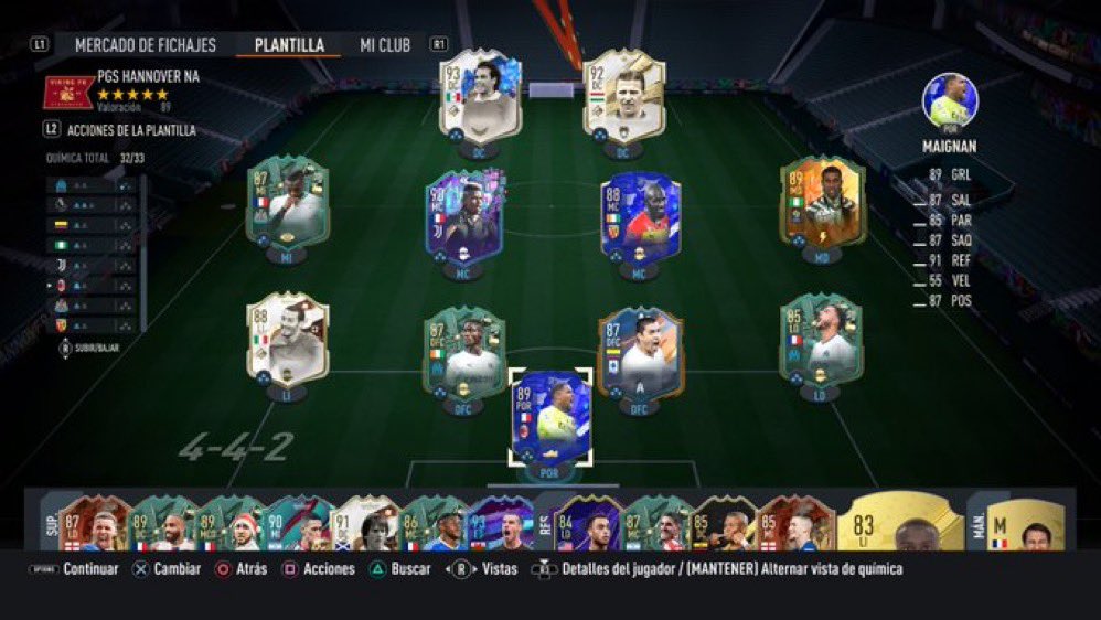 alexespejov's tweet photo. @xARiiAN Todo intransferible menos Maignan, juego 4-4-2 y 200k https://t.co/JHUi3SJSUl