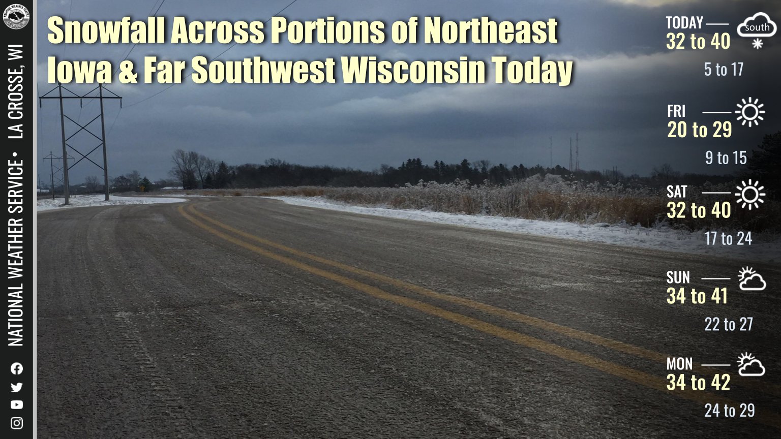 NWS La Crosse on Twitter "Much of the area will just see mostly cloudy