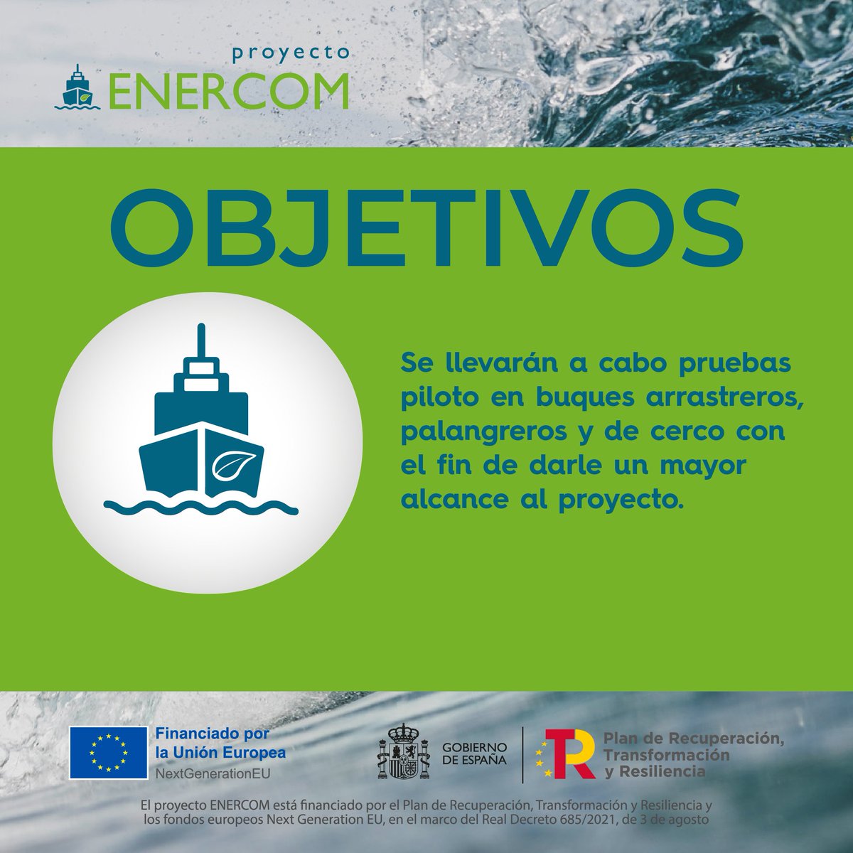 Enercom5's tweet photo. 🔰OBJETIVO #2 de #ENERCOM 💥
Pruebas piloto a bordo⛴ #arrastreros #palangreros #cerco para un mayor alcance📝

#pesca #desarrollotecnológico
#nextgenerationeu #planderecuperaciontransformacionyresiliencia https://t.co/eAfpSFMrr1