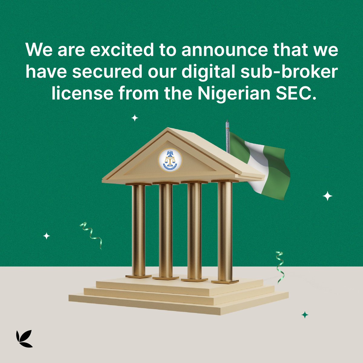 investbamboo's tweet photo. We are super proud of this achievement and are committed to taking our services to the next level. ✨

This license is a huge step in fulfilling our promise to make Bamboo the best and safest place to grow your money. 💚 https://t.co/JX1Vyp766F