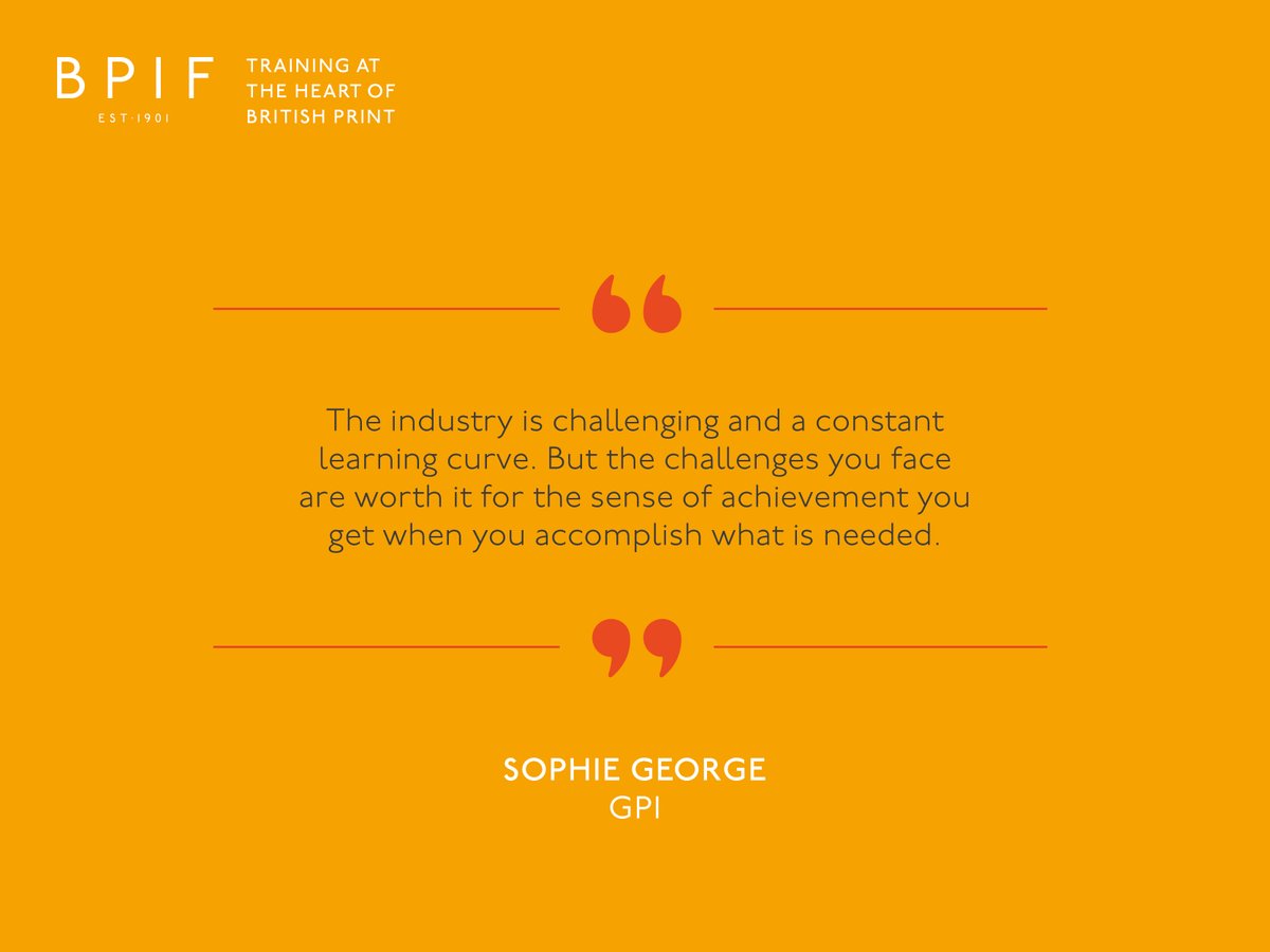 BpifTraining's tweet photo. If you’re looking to take on a new challenge, why not take a look at the apprenticeships BPIF training have to offer. 

Read Sophie’s from @GraphicPkg_Intl case study at https://t.co/oziX0ZJI1c

#NAW2023 #training #learning #print #careers https://t.co/obCtHMv01K