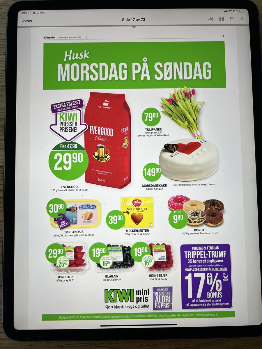 oddegutt's tweet photo. Kiwi vil feire morsdagen, mens MaxiMat vil ha oss med på en «Harry-tur» til Nordby. Hva frister mest? https://t.co/tOE7ESyvHe