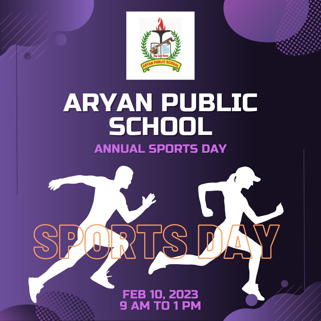 aryanpschool's tweet photo. Aryan Public School is organizing Annual Sports Day on 10th Feb 2023 from 9 am to 1 pm.
#sportsday #aryanpublicschool #aps #annualsportsday #schoolsportsday #sportsday2023 #sportsdayinschool #schoolsportsday #schoolcompetitions #schoolsportsteam #schoolcompetition #sportsevent https://t.co/kpXpyxK5oG