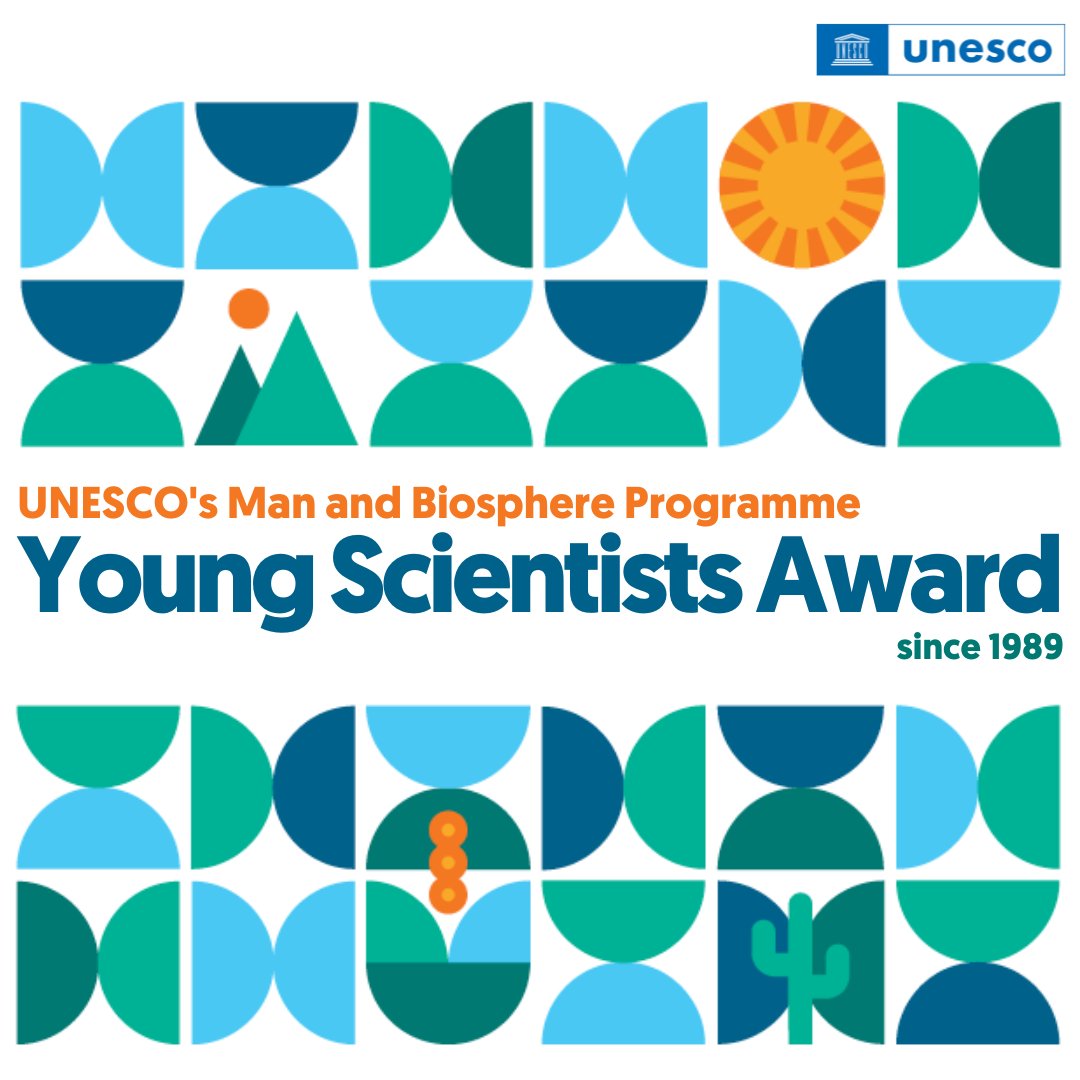 🚨Are you a young researcher working on ecosystems, natural resources and biodiversity? Is your research looking into ways people can live in harmony with nature?

Applications for the MAB Young Scientists Award are open until 👉31 March 2023👈

Details at unesco.org/en/man-and-bio…