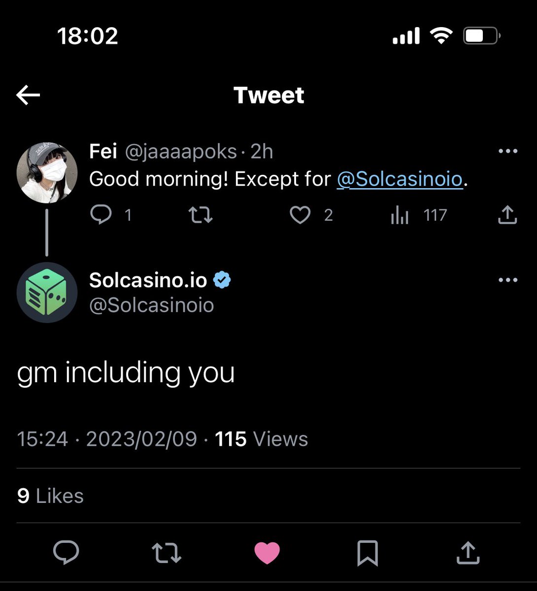 jaaaapoks's tweet photo. Good evening INCLUDING @solcasino  😘 https://t.co/LvFhwOjT6I