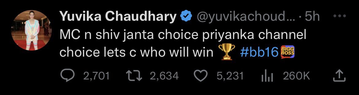 What a joke. 😂
Jeetegi toh priyanka hi aur voh bhi janta ke votes se hi. 
#PriyankaChaharChaudhary #PriyankaPaltan #biggboss16