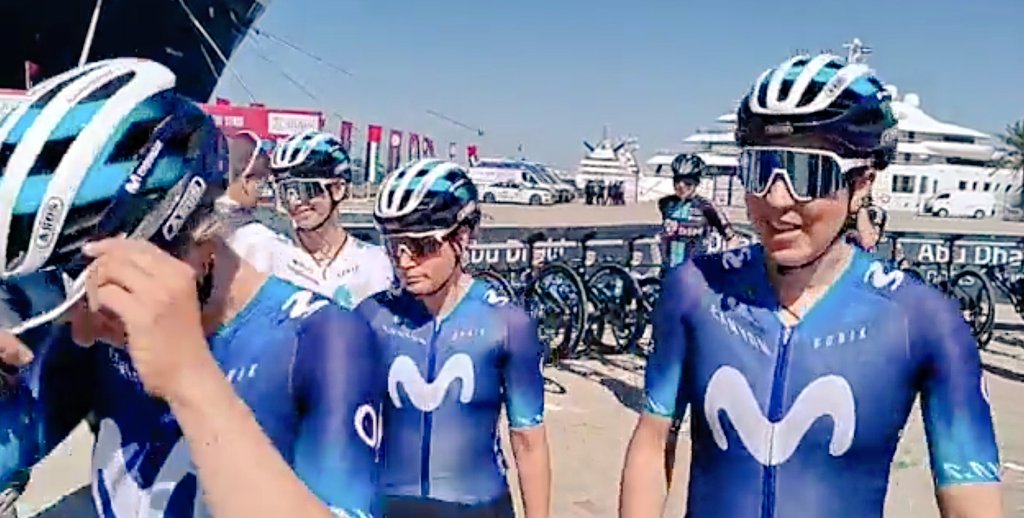La pachequera <a href="/Glo__Rodriguez/">Gloria Rodriguez</a> en Dhubai con el <a href="/Movistar_Team/">Movistar Team</a> <a href="/ORMurcia/">Onda Regional</a> <a href="/ORMdeportes/">ORM Deportes</a> <a href="/DeportesMurcia/">Deportes Región de Murcia</a> <a href="/TPacheco_Ayto/">Ayto. Torre Pacheco</a> <a href="/MarcosOrtuno/">Marcos Ortuño Soto</a> <a href="/fran__san/">👉🏼FRAN SÁNCHEZ👈🏻</a>