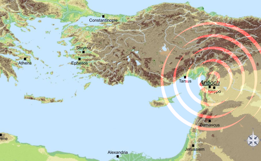 1/12) On 13 December 115 AD the city of Antioch (near modern Antakya, Turkey) was struck by a huge earthquake while the emperor Trajan was wintering there with his troops. Dio provides a powerful and *harrowing* account of the devastation: