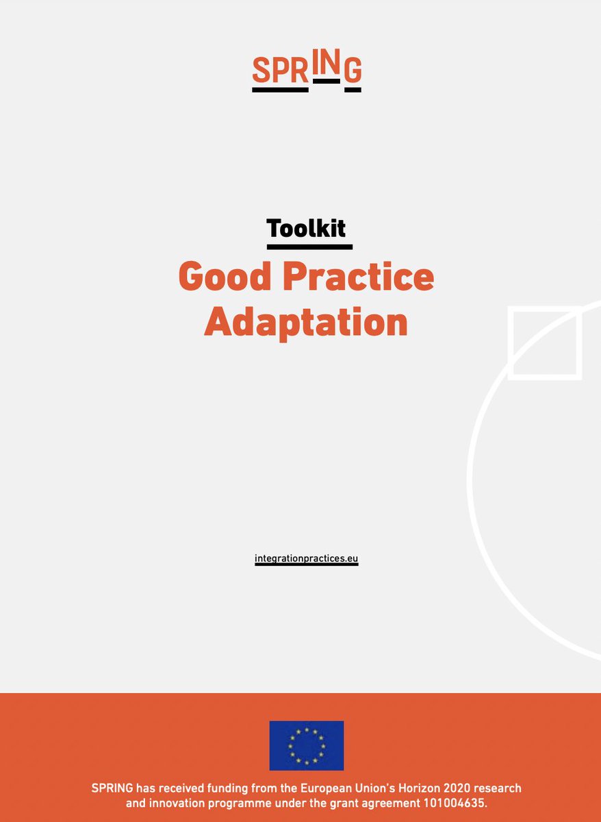 📌How do you adapt a good integration practice to your context? 
The Good Practice Adaptation Toolkit, developed within the SprINg project, by <a href="/migpolgroup/">Migration Policy Group</a> offers a solution to practitioners. 

Find out more: bit.ly/3Ia2SGN