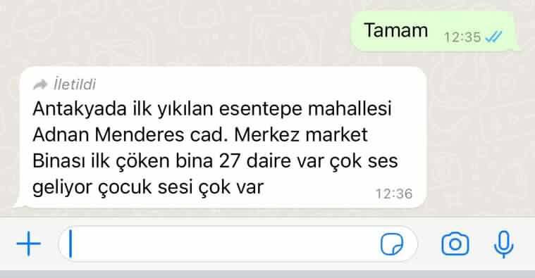 Lütfen acil yardım! Ekip isteği! 
<a href="/AFADBaskanlik/">AFAD</a>

<a href="/EmniyetGM/">Türk Polis Teşkilatı</a>

<a href="/BabalaTv/">BaBaLa TV</a>

<a href="/haluklevent/">Haluk Levent ( Ahbap Ekibi )</a>

<a href="/PincTivi/">PincTv</a>