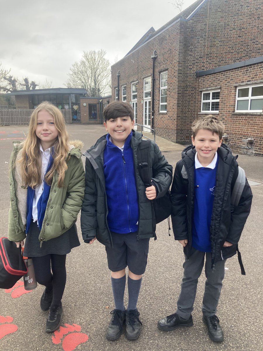 Three very excited children from <a href="/WroxhamSchool/">The Wroxham School</a> ready for the next Ivy Parliament meeting <a href="/BrimsdownPS/">Brimsdown Primary</a> . Looking forward  to all the exciting initiatives which will be discussed today.