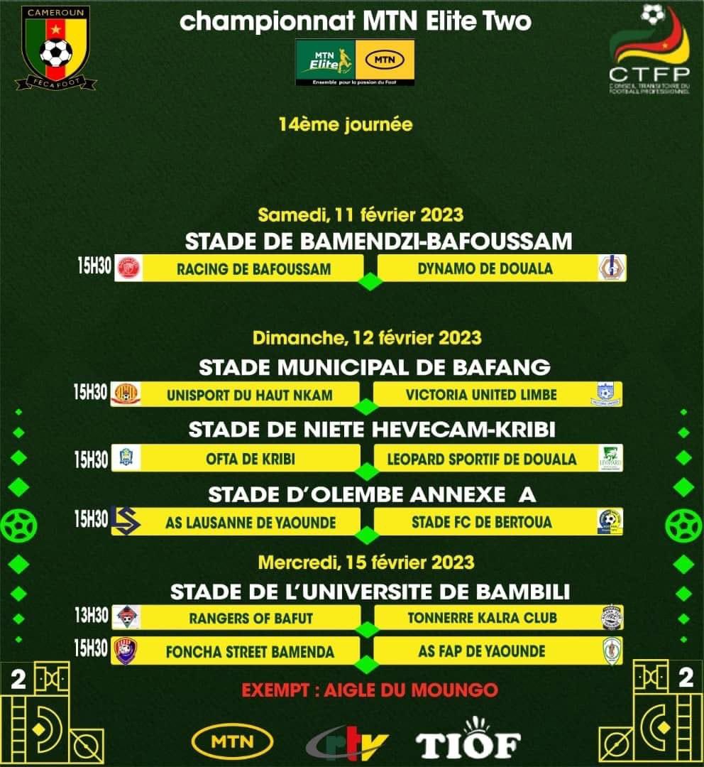 🇨🇲 Elite one and Two championship set for the weekend. Are you ready for some spectacular performances? Make your choice, chose the stadium and enjoy good football. <a href="/FecafootOfficie/">Fecafoot-Officiel</a> <a href="/Kosi_foottalk/">KOSI_FOOTTALK</a> <a href="/afesehapong/">Afeseh Apong©</a> @evra_geraud <a href="/BengManuel_/">Beng Emmanuel Kum</a>