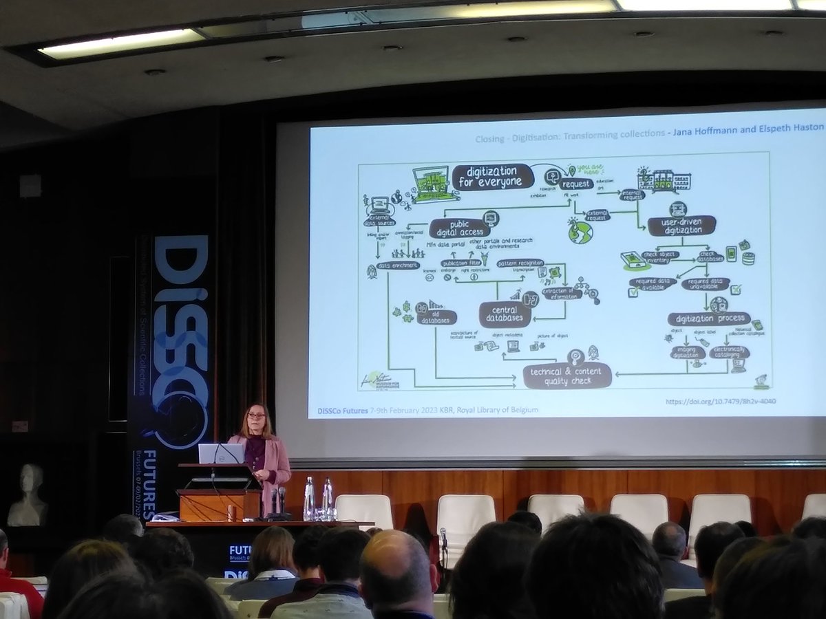 falko_gl's tweet photo. Closing remarks on digitisation by Jana Hoffmann @Amphipodana from @mfnberlin at DiSSCo Futures event @DiSSCoEU https://t.co/kx0qCpKxzE