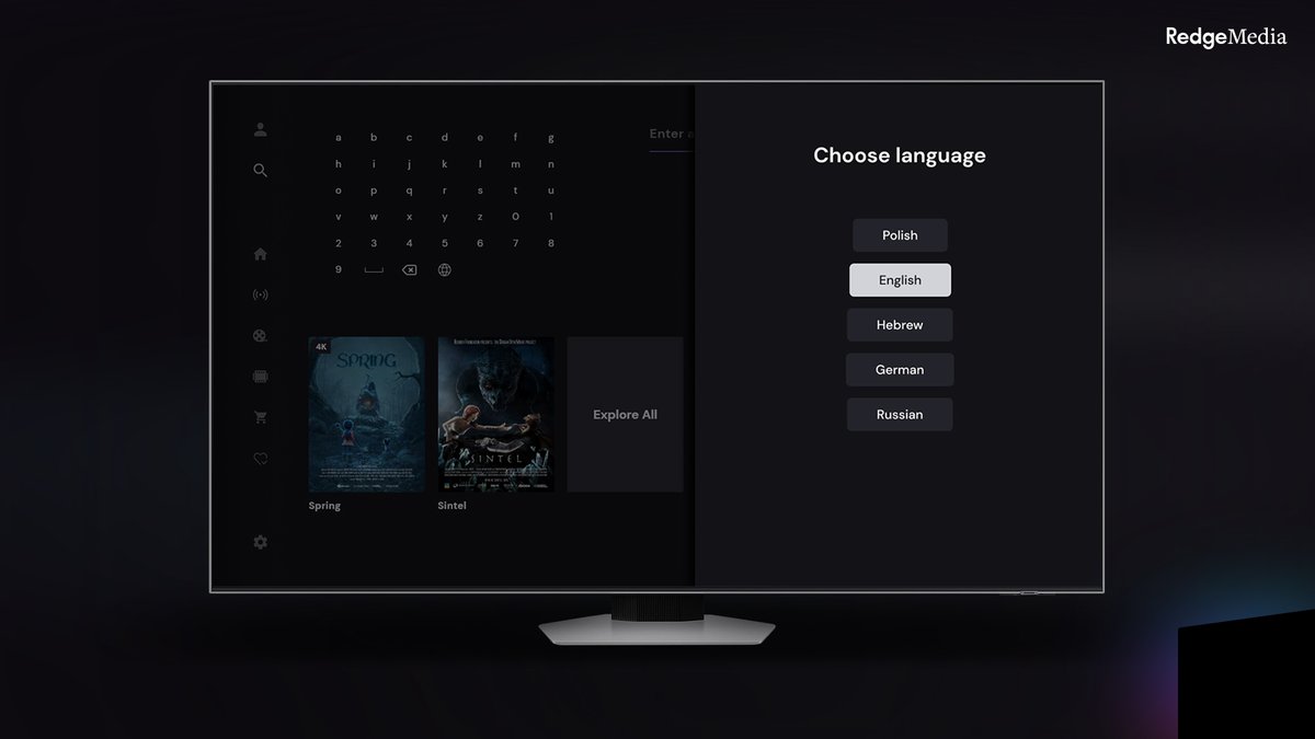 RedgeMedia's tweet photo. #RedgeMedia streaming platform with 𝗻𝗲𝘄 𝗳𝗲𝗮𝘁𝘂𝗿𝗲𝘀.

✅Right-to-left language support
✅Multi-language keyboard for connected TVs,
✅Live playback in the Hero section
✅4K filtering with a dedicated product 
✅Top 10 section

Read more: https://t.co/WEFLgk2b4A https://t.co/1ozD1MVwwM