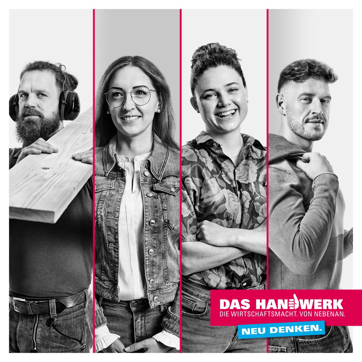 #Handwerk ist vielfältig, erfüllend, steckt voller Perspektiven &amp; Chancen – und es wird für die Zukunft gebraucht. Unter dem Motto #HandwerkNeuDenken porträtieren wir ab heute 16 starke Charaktere aus dem Handwerk in Print-, TV- &amp; Online-Medien. Mehr Info: handwerk.de/neudenken
