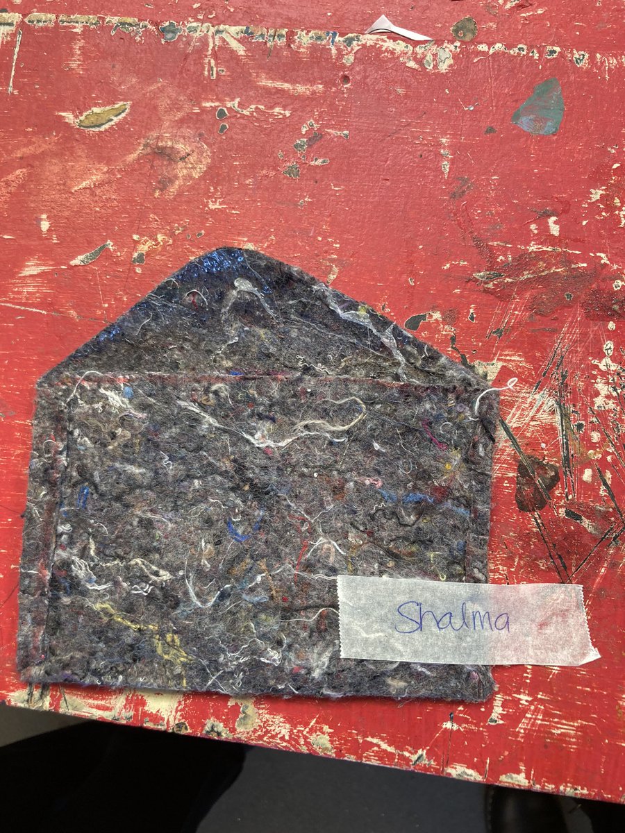 Year 7 DT have been investigating polymers and testing different materials. Here we see a non-woven textile with poly backing which has been fused together to create an A6 wallet!
