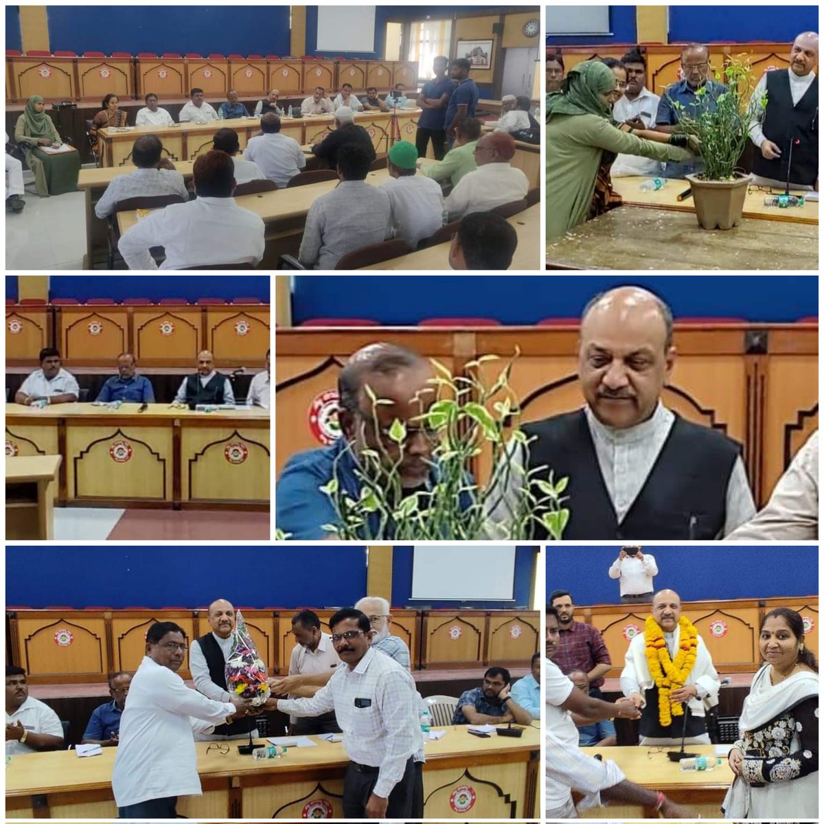 Shri Abdul Azeem, Chairman, Kamataka State Minorities Commission conducted a Public Grievance Redressal Meeting at Zilla Panchayat Hall in Vijayapura District today.