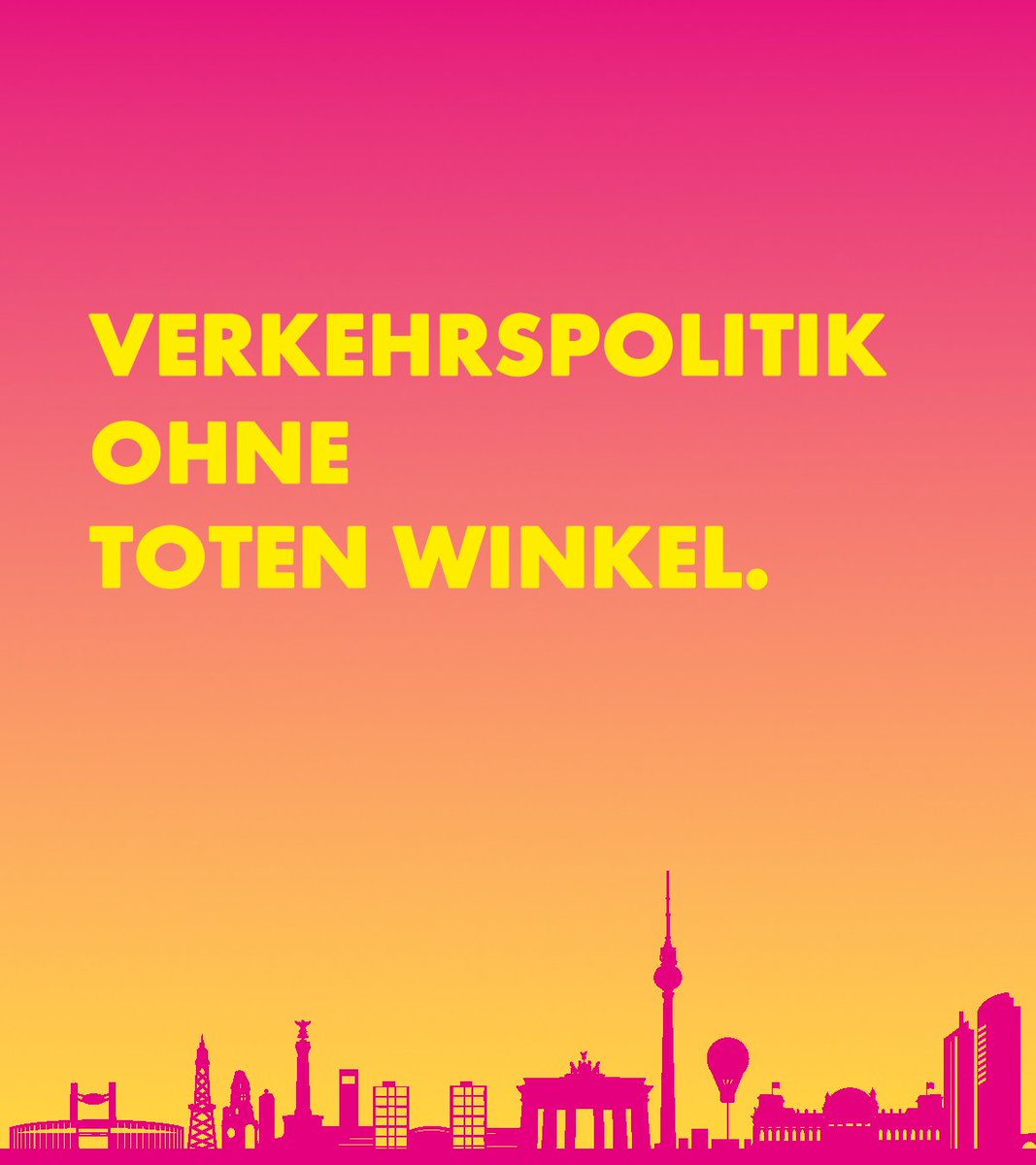 Berlin braucht durchgängige &amp; baulich getrennte Radwege, stolperfreie Fußwege, Ladesäulen für E-Autos, intelligente Verkehrslenkung, ÖPNV bis in die Außenbezirke, den Ausbau der A100 &amp; TVO. Was Berlin nicht braucht, ist Politik des ständigen Gegeneinanders aus dem Roten Rathaus.