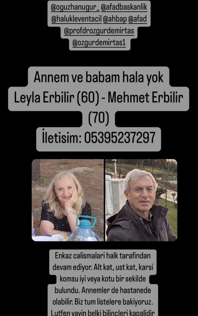 ProfDemirtas's tweet photo. Bu aileyi HATIRLIYOR musunuz?
Ben her paylaştığım görseli kafama yazdım. Unutmam imkansız
Bakın buraya VİNÇ lazım. Çatıyı kaldıramıyorlar. İnsanlar içeride Mahsur

Türkiye koş Türkiye KOŞ

https://t.co/mVOtHsFuUF https://t.co/LPIiYayjA6