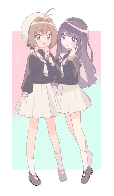 > CCさくらが好きなのでお暇なときにでもぜひお願いします!さくらちゃんとともよちゃんのペアが好きです!ぜひ!!! #odaibako_KE1MU_ 描いたよ〜 