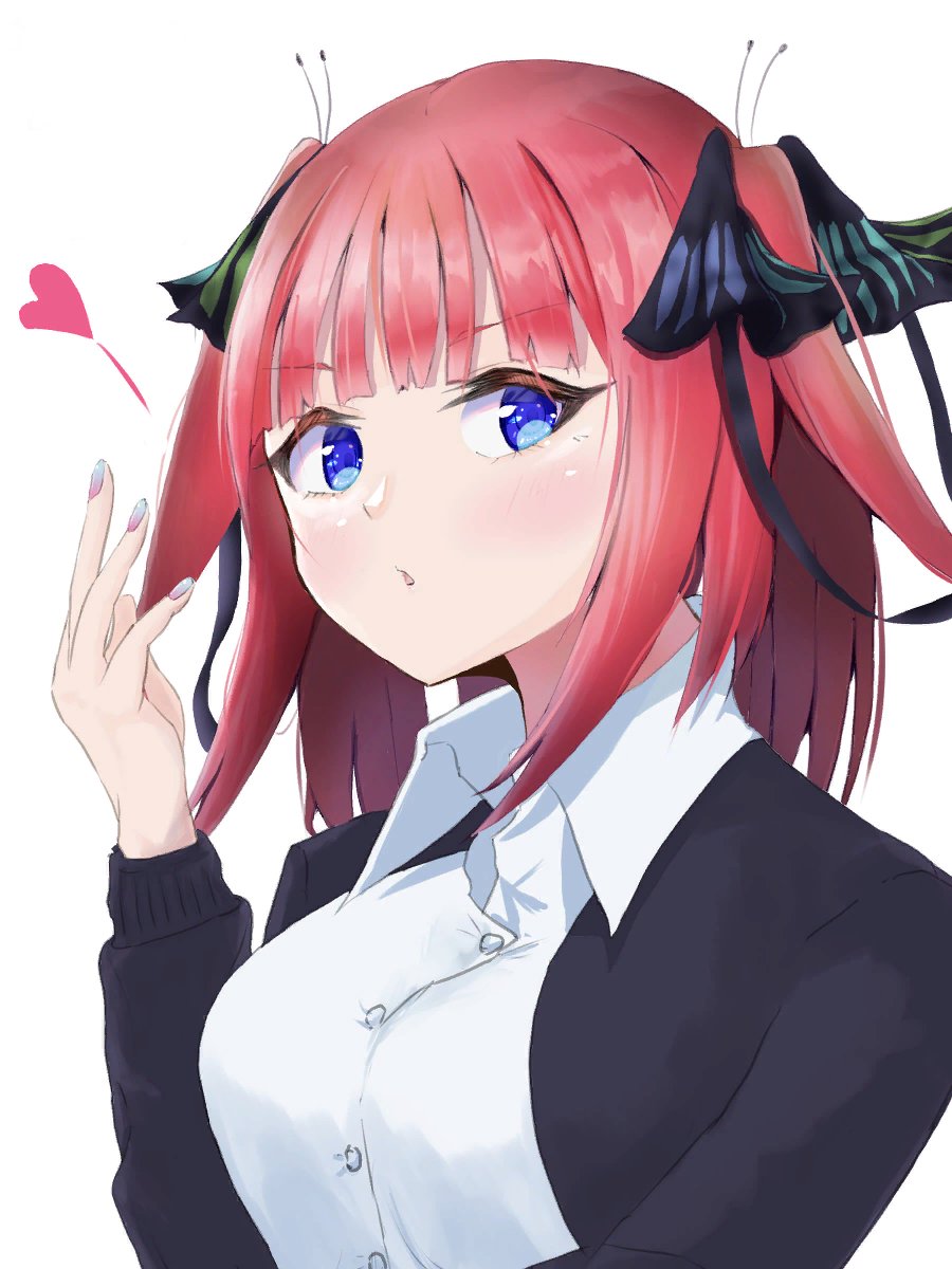 猫タシさんがTwitterに投稿した中野二乃(五等分の花嫁)のイラスト。