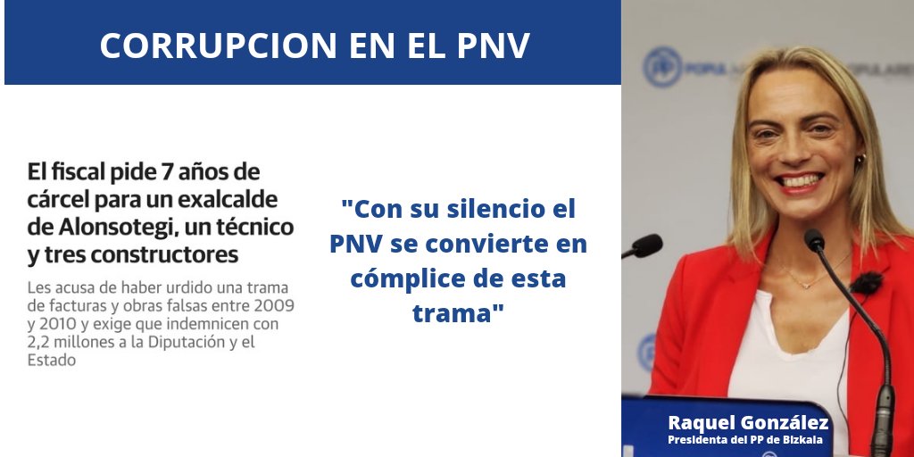 ⚠️Piden 7 años de cárcel para exalcalde de #Alonsotegi por facturas y obras falsas

⚠️Alonsotegi lleva años asociado a irregularidades urbanísticas y desvío de fondos con tres alcaldes consecutivos implicados, todos nacionalistas

😑<a href="/eajpnv/">EAJ-PNV</a> calla ➡️ SU SILENCIO LES HACE CÓMPLICES