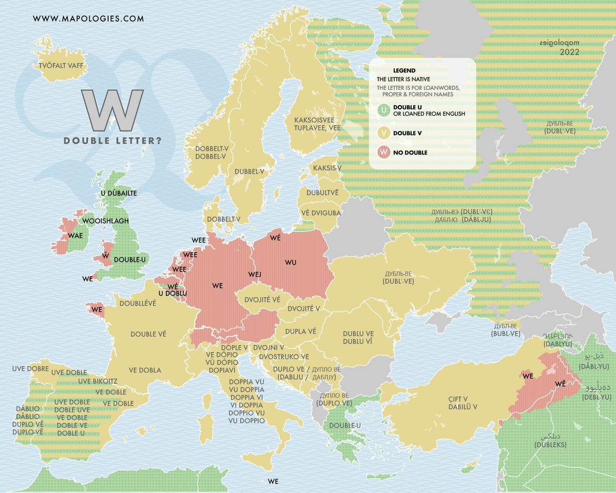 Mapologies_com's tweet photo. Letter #W became #worldwide known thanks to the emergence of the #web. How do you call it in your #language?
https://t.co/sVFQ5Jgb67
#doubleu #doublev #dobleuve #letters #webpage #www #doppiavu #we #wu #double https://t.co/g2NqTdh56g