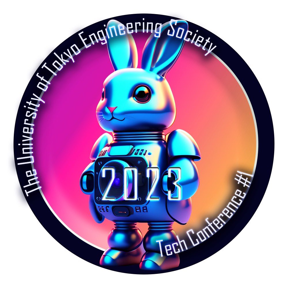 UT_HackerClub's tweet photo. 【🌟超次元テック学会 POAPデザイン決定🌟】 
2月18日の超次元テック学会では、登壇者にPOAP（イベントへの参加を証明するNFT）を配布します💪

デザインは五十嵐さん（@_i___________Z_）が担当され、テクノロジー感満載なロボうさぎ（今年の干支）が中央に据えられた、クールなNFTとなっています🐰 https://t.co/IWsawQVWc7