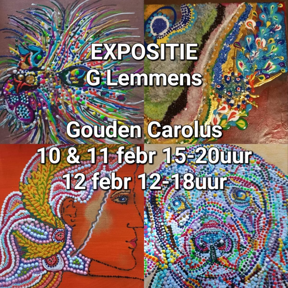 Gouden Carolus Nieuwsbrief #01 2023 feb - mailchi.mp/5fce98943126/g… Vrijdag 10 februari, MuziekQuiz door Perry&amp;Dirk
10, 11 en 12 februari, expositie door Grazyna Lemmens
Zondag 12 februari, live jam-sessie door Gerard Braun &amp; Friends