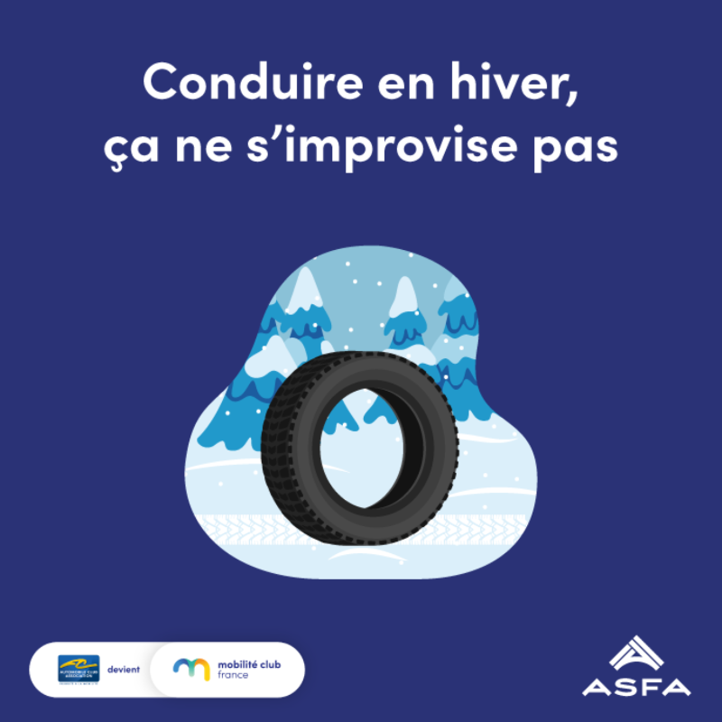 ASFAutoroutes's tweet photo. La #conduite en #hiver, ça ne s’improvise pas ! ❄️ « Chaussez » bien votre véhicule pour une meilleure sécurité tout au long de votre trajet. En partenariat avec  @lautomobileclub. ⤵️