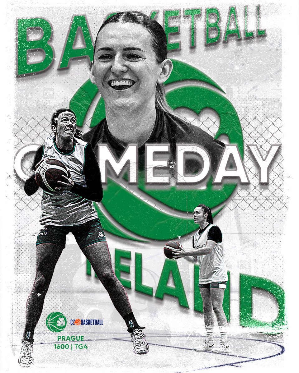BballIrl's tweet photo. 𝗦𝗼 𝘁𝗵𝗲𝗿𝗲’𝘀 𝘁𝗵𝗶𝘀 𝗴𝗮𝗺𝗲 𝗼𝗻 𝘁𝗼𝗱𝗮𝘆….

Tune into TG4 from 15:55 📺

#Greenmeansgo ☘️ | #EuroBasketWomen https://t.co/CpsFLOQh8u