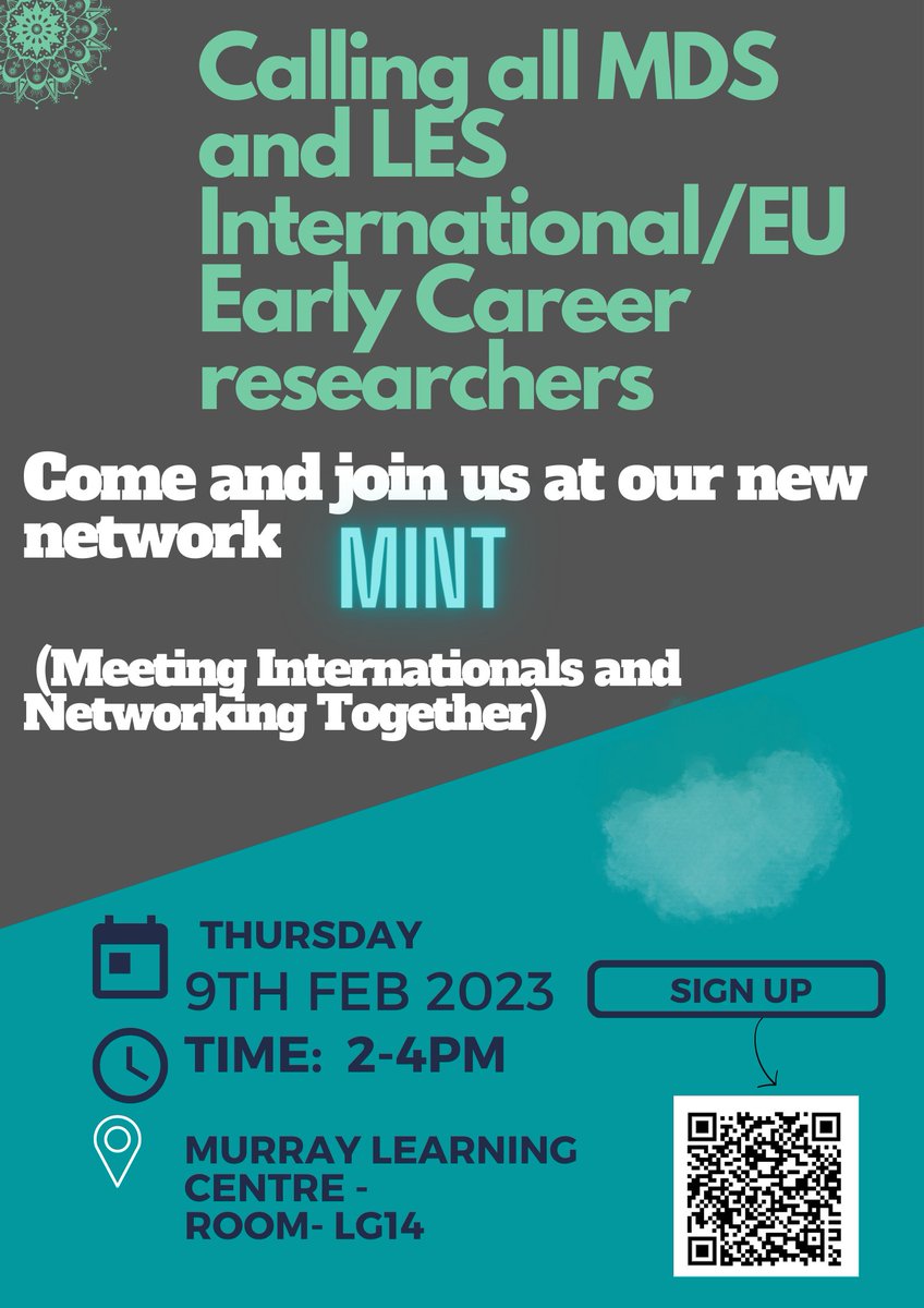 Excited to work with @HFara16 &amp; the research office to establish MINT (Meeting Internationals and Networking Together) at <a href="/unibirmingham/">Uni of Birmingham</a> ! If you're an international early career researcher (Gr6-8), check us out and join our first meeting today! @unibirm_MDS <a href="/LES_UniBham/">College of Life and Environmental Sciences</a>