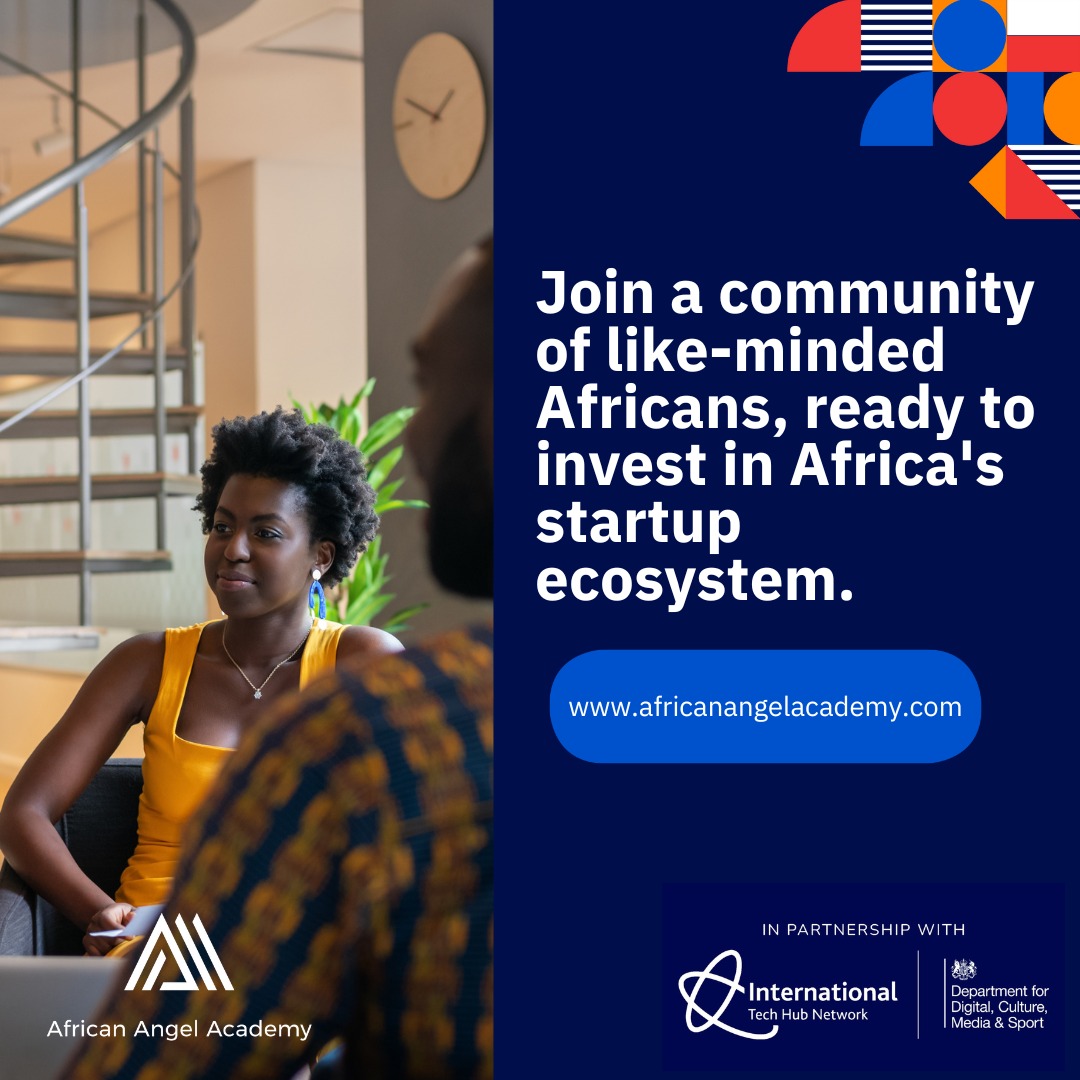 🔊For those of you ready to get in a learning community of angel investors and kickstart your investing journey - ⏳Few spots left for the next cohort. APPLY NOW! africanangelacademy.com/tech-hub-progr…